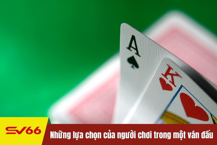 Những lựa chọn của người chơi trong một ván đấu